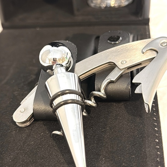 Wine Glass Bottle and Accessories Black Travel Tote - Picture 5 of 7